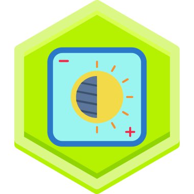 Güneş paneli. Web simgesi basit illüstrasyon