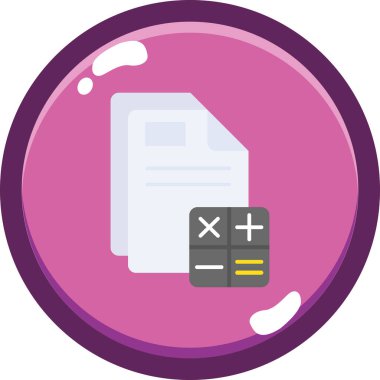 Belge. Web simgesi basit illüstrasyon