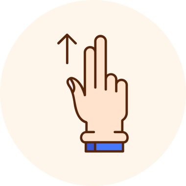 parmak simgesi vektör illüstrasyonu