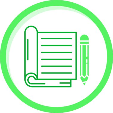 kalem ve kalem ikonu vektör çizimi