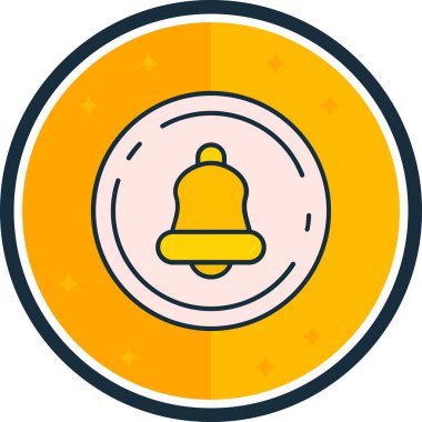 Zil. Web simgesi basit illüstrasyon