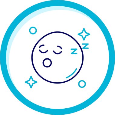 Ay ikonu vektör illüstrasyonu