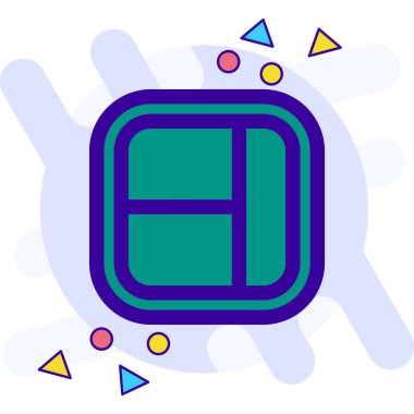 renk web simgesi, vektör illüstrasyonu