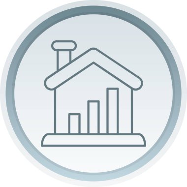 Moda Biçiminde Emlak Simgesi İzole Arkaplan