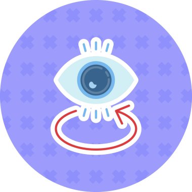 Göz. Web simgesi basit illüstrasyon