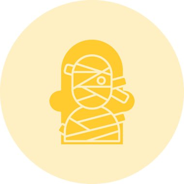 Bir maskenin vektör illüstrasyonu