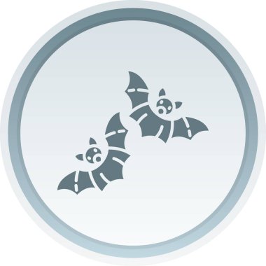 Yarasa ikonu. Web ve mobil için vektör illüstrasyonu