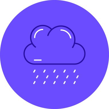 Bulut modern simgesi, vektör illüstrasyonu