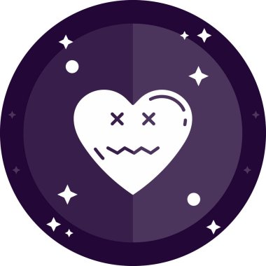 Sevgililer günün kutlu olsun, basit bir illüstrasyon, vektör illüstrasyonu.