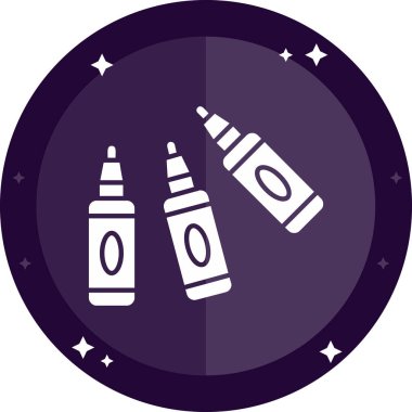 Dövme simgesinin vektör çizimi