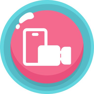 Bir benzin istasyonu simgesinin vektör illüstrasyonu