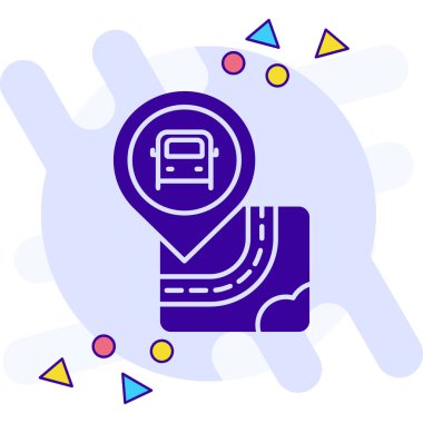 araba bileti ikonu vektör illüstrasyonu