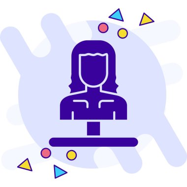 Dişi Avatar. Basit illüstrasyon