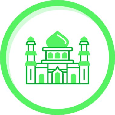 Cami simgesi vektör illüstrasyonu