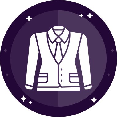 Kostüm simgesinin vektör illüstrasyonu