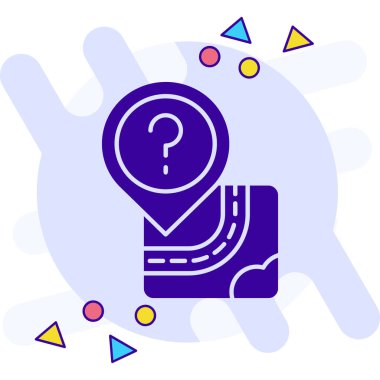 Soru işareti simgesi. vektör illüstrasyonu