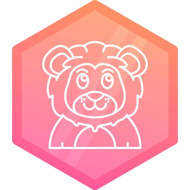 Ayı simgesinin vektör illüstrasyonu