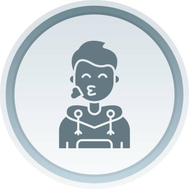 Eğilimli vektör tasarımında yay simgesi olan kız