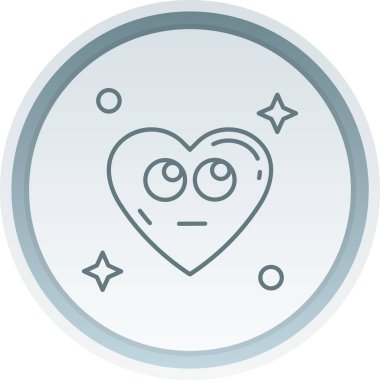 Aşk vektörü sembolü olan eşsiz bir kalp