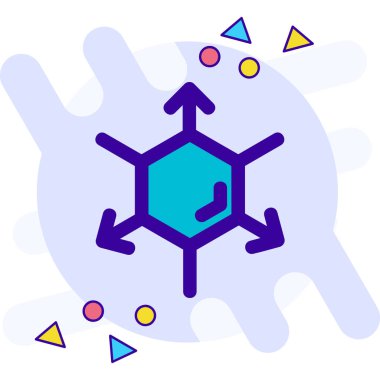 Virüs Web simgesi basit illüstrasyon