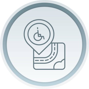 Vektör konumu simge illüstrasyonu