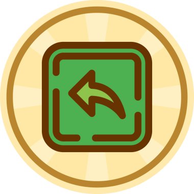 Modern bir simgenin vektör illüstrasyonu