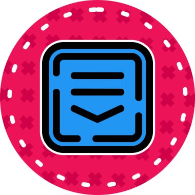 Casino Chip simgesinin vektör illüstrasyonu