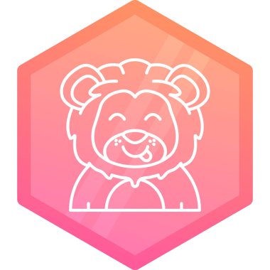 Ayı simgesi, basit vektör illüstrasyonu