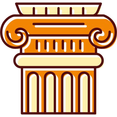 sütun sütun simgesi doldurulmuş dış hat biçiminde