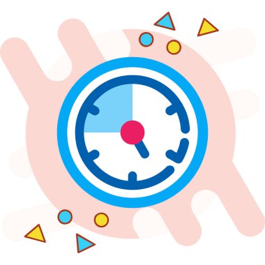 saat zaman simgesi doldurulmuş özet biçimi