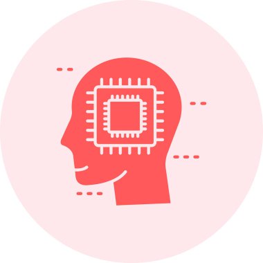 beyin ikonu vektör illüstrasyonu