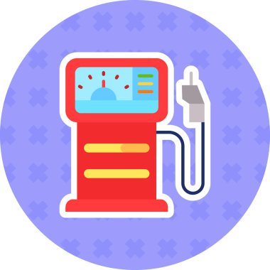 Yakıt. Web simgesi basit illüstrasyon