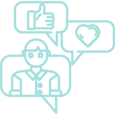 Geri besleme simgesi vektör illüstrasyonu