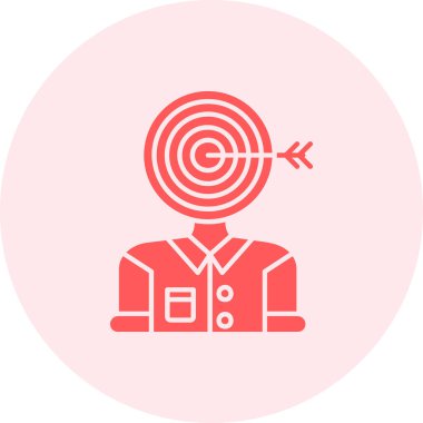 hedef vektör simgesi modern basit vektör çizimi