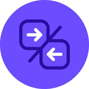 Yön. Web simgesi basit illüstrasyon