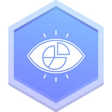 Göz simgesi vektör illüstrasyonu