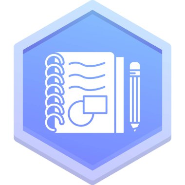 Kalem. Web simgesi basit illüstrasyon