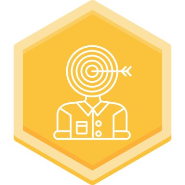 Hedef. Web simgesi basit illüstrasyon