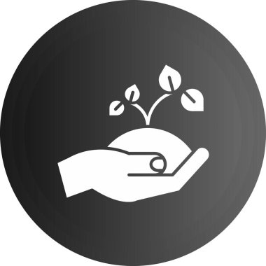 Bir bitkiyi elle tutmak, basit bir stil.