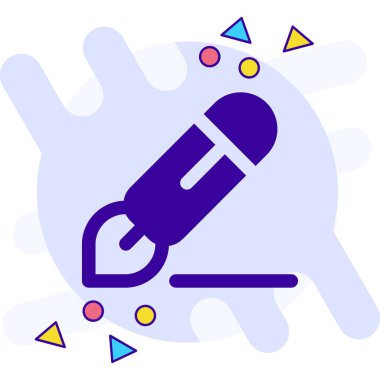 Boya. Web simgesi basit illüstrasyon