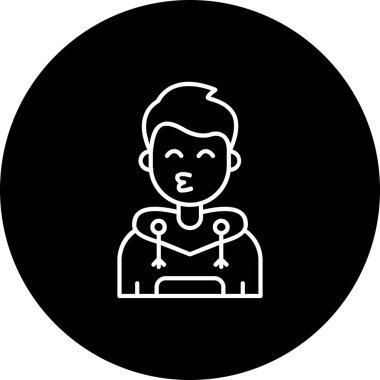 Modern simgenin vektör illüstrasyonu