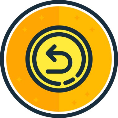 Para simgesinin vektör illüstrasyonu