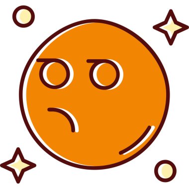 Üzgün yüz simgesi, karikatür tarzı