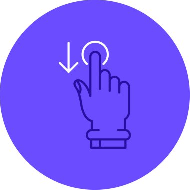 Dokunmatik ekran simgesinin vektör illüstrasyonu