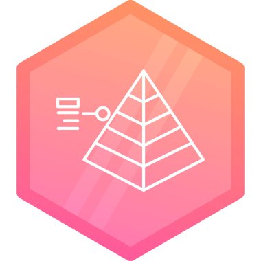 Piramit simgesinin vektör piramidi