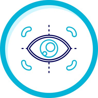 Göz simgesi. Web için göz vektör simgelerinin özet çizimi