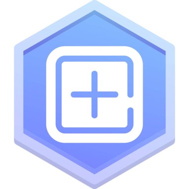 Basit modada altıgen simgesi