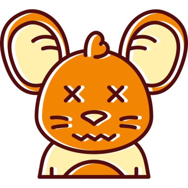 renk sevimli küçük vahşi hayvan vektör çizimi