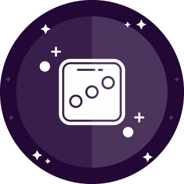 Basit düğme simgelerinin ağ simgesi, vektör illüstrasyonu