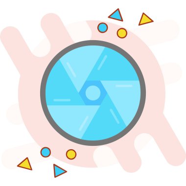 Pusula. Web simgesi basit illüstrasyon